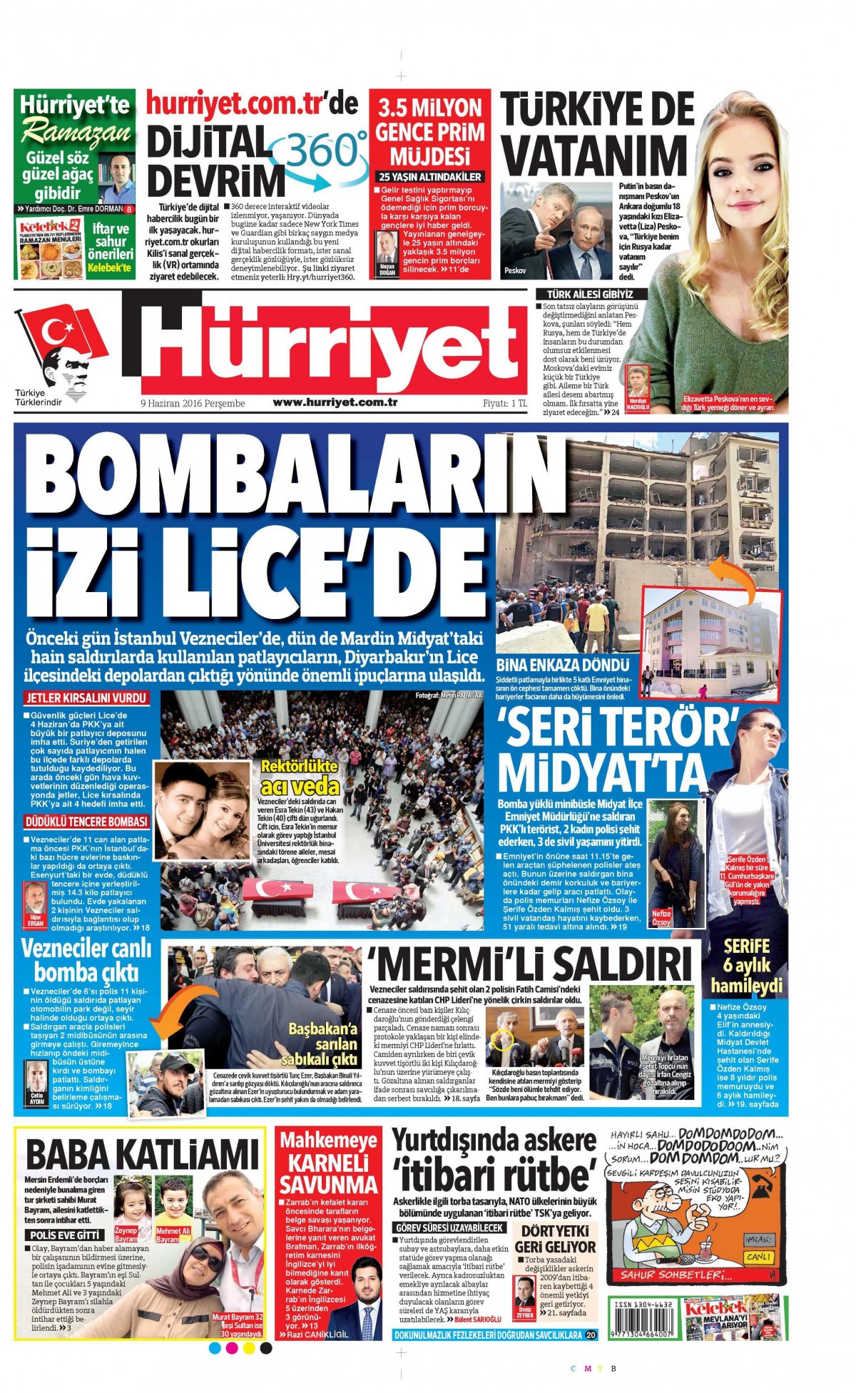 9 Haziran 2016 gazete manşetleri - 11