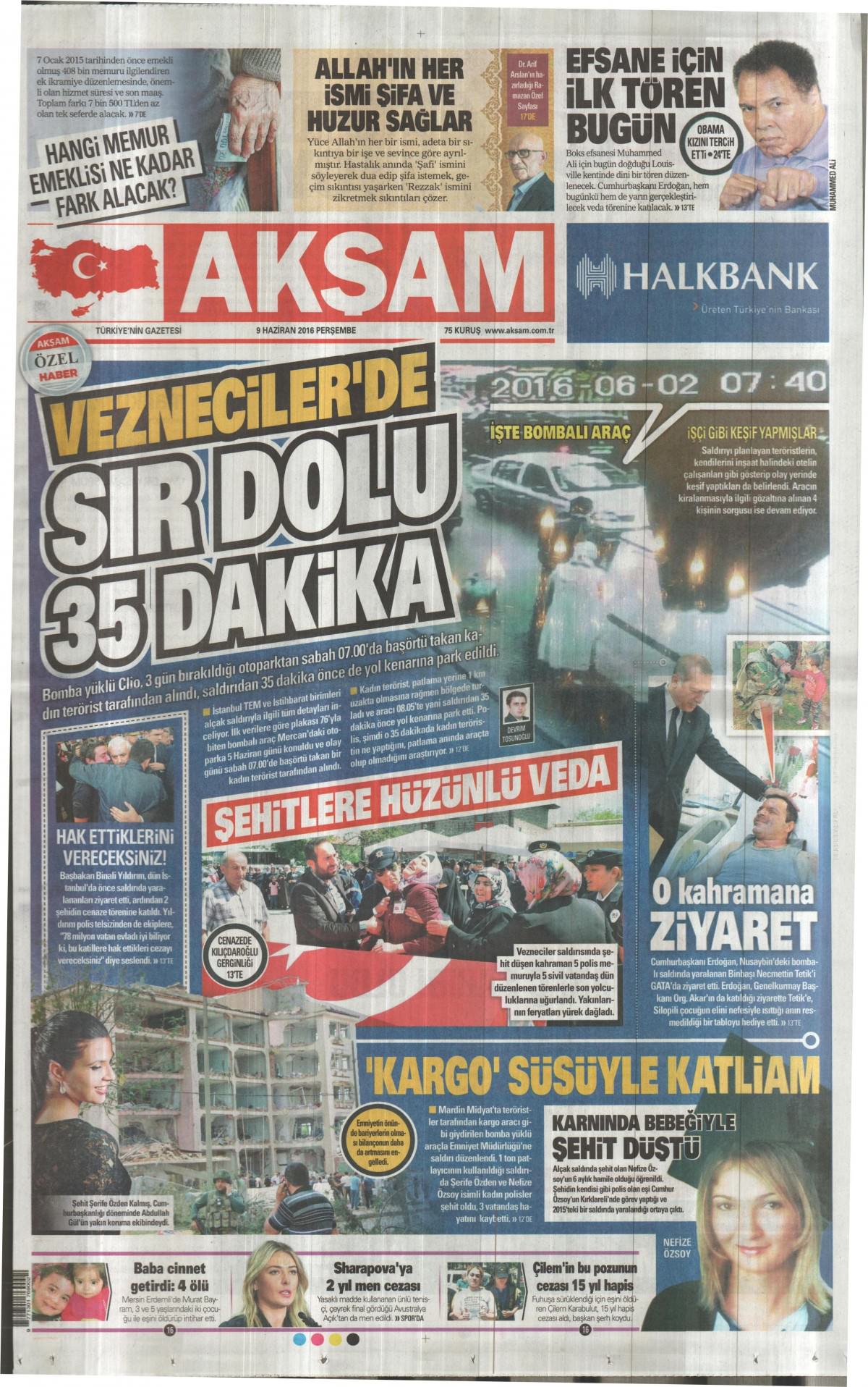 9 Haziran 2016 gazete manşetleri - 26