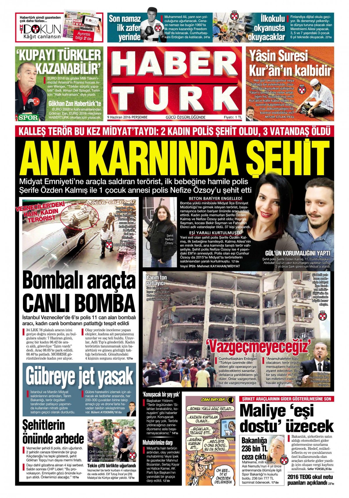 9 Haziran 2016 gazete manşetleri - 20