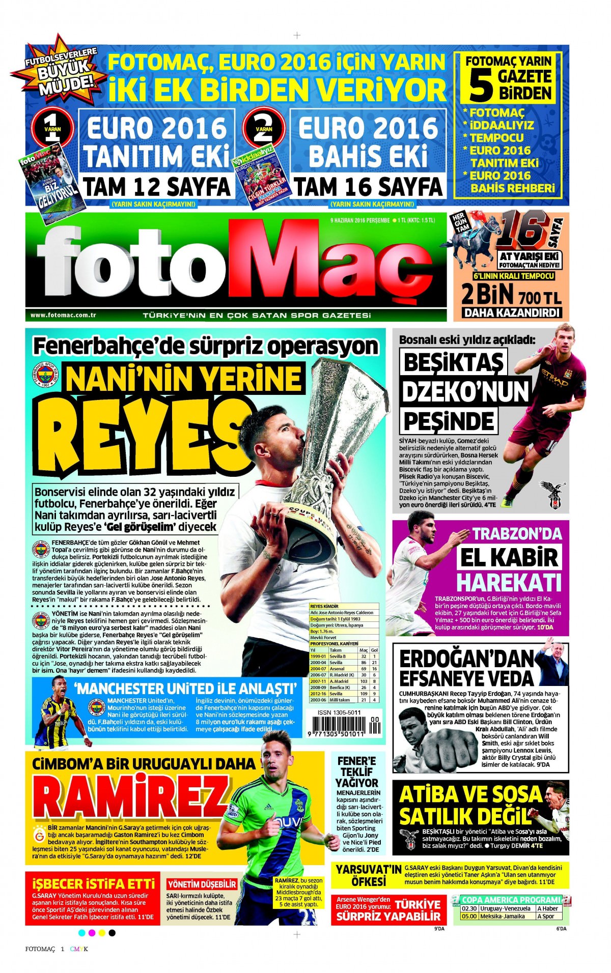 9 Haziran 2016 gazete manşetleri - 2