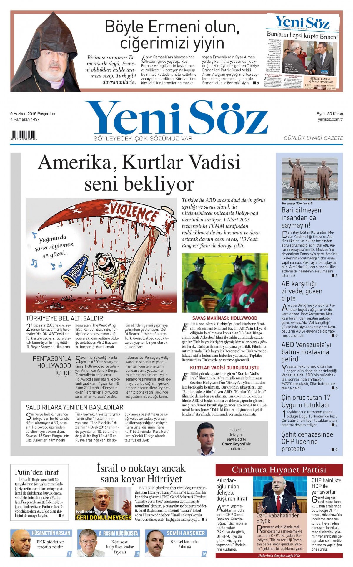 9 Haziran 2016 gazete manşetleri - 23