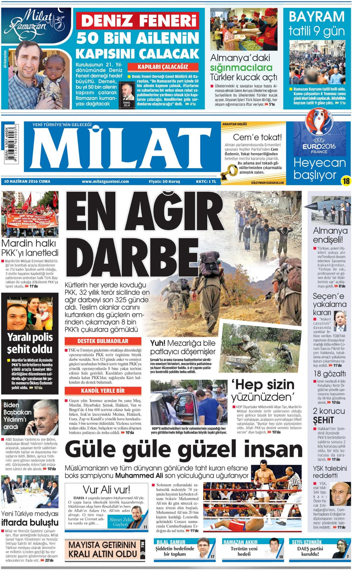 10 Haziran 2016 gazete manşetleri - 13