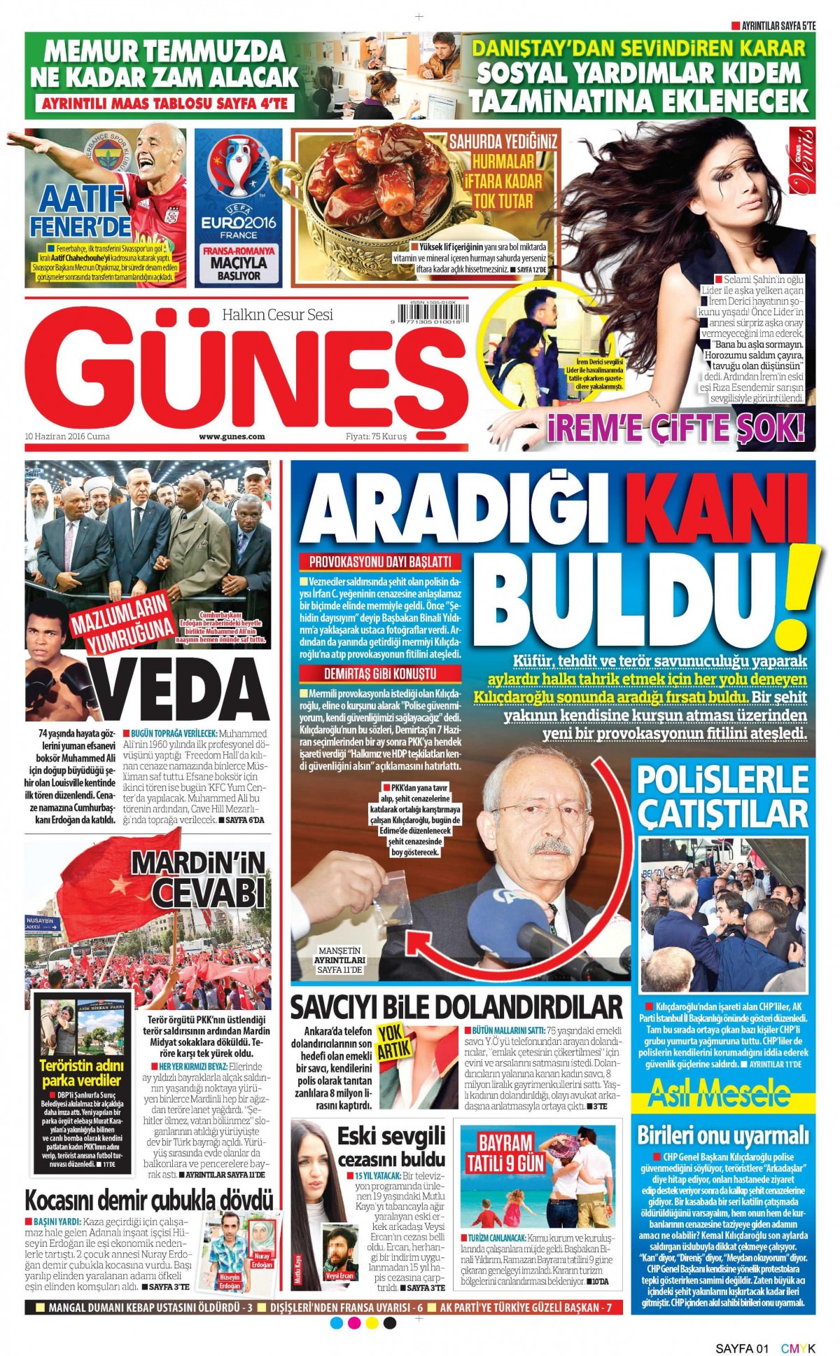 10 Haziran 2016 gazete manşetleri - 15