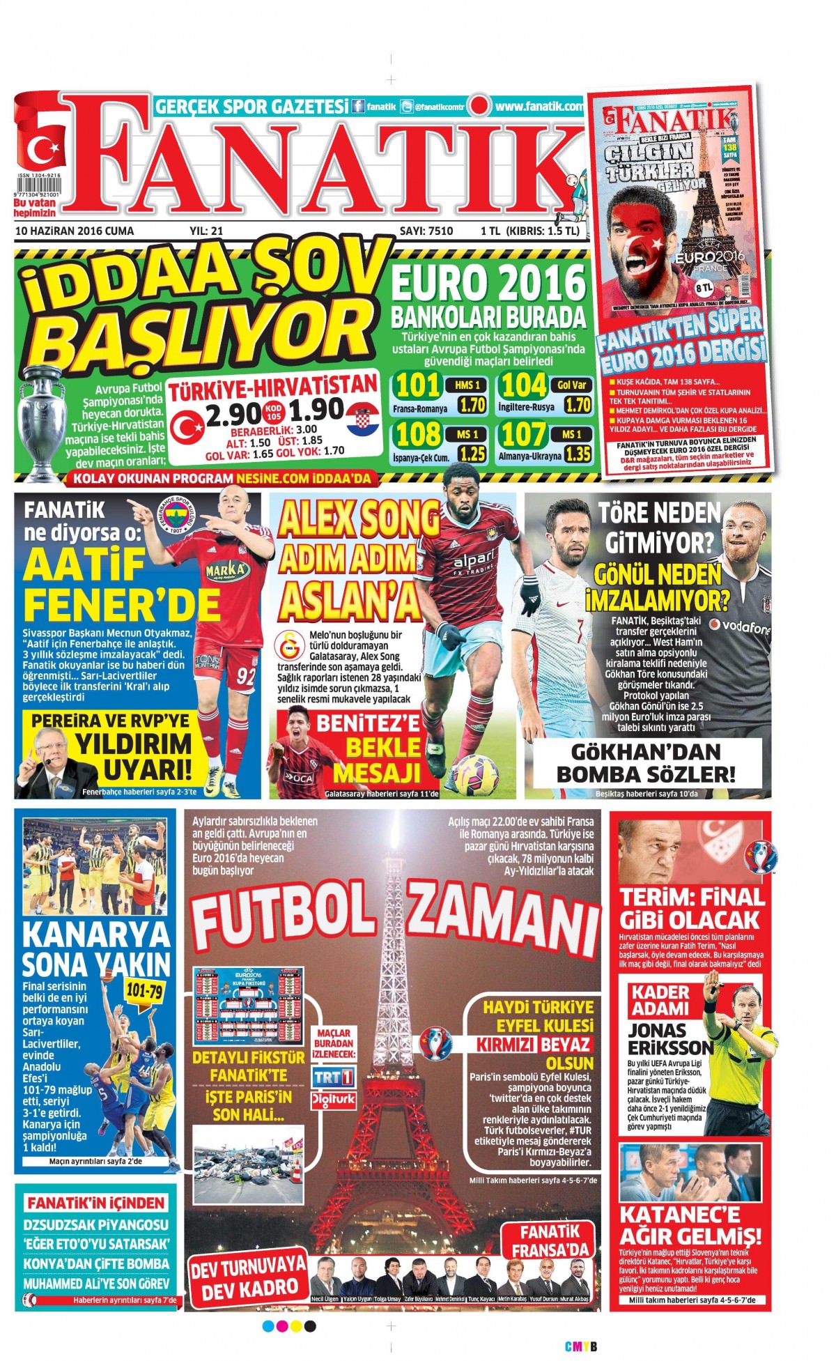 10 Haziran 2016 gazete manşetleri - 17