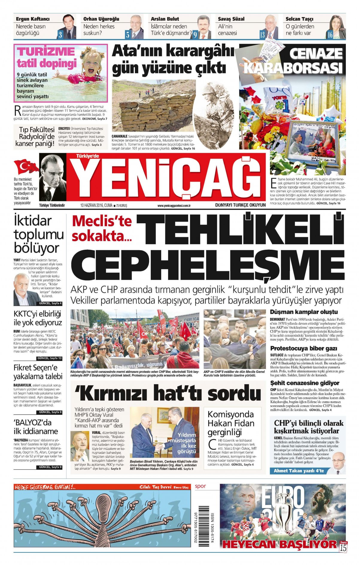 10 Haziran 2016 gazete manşetleri - 22