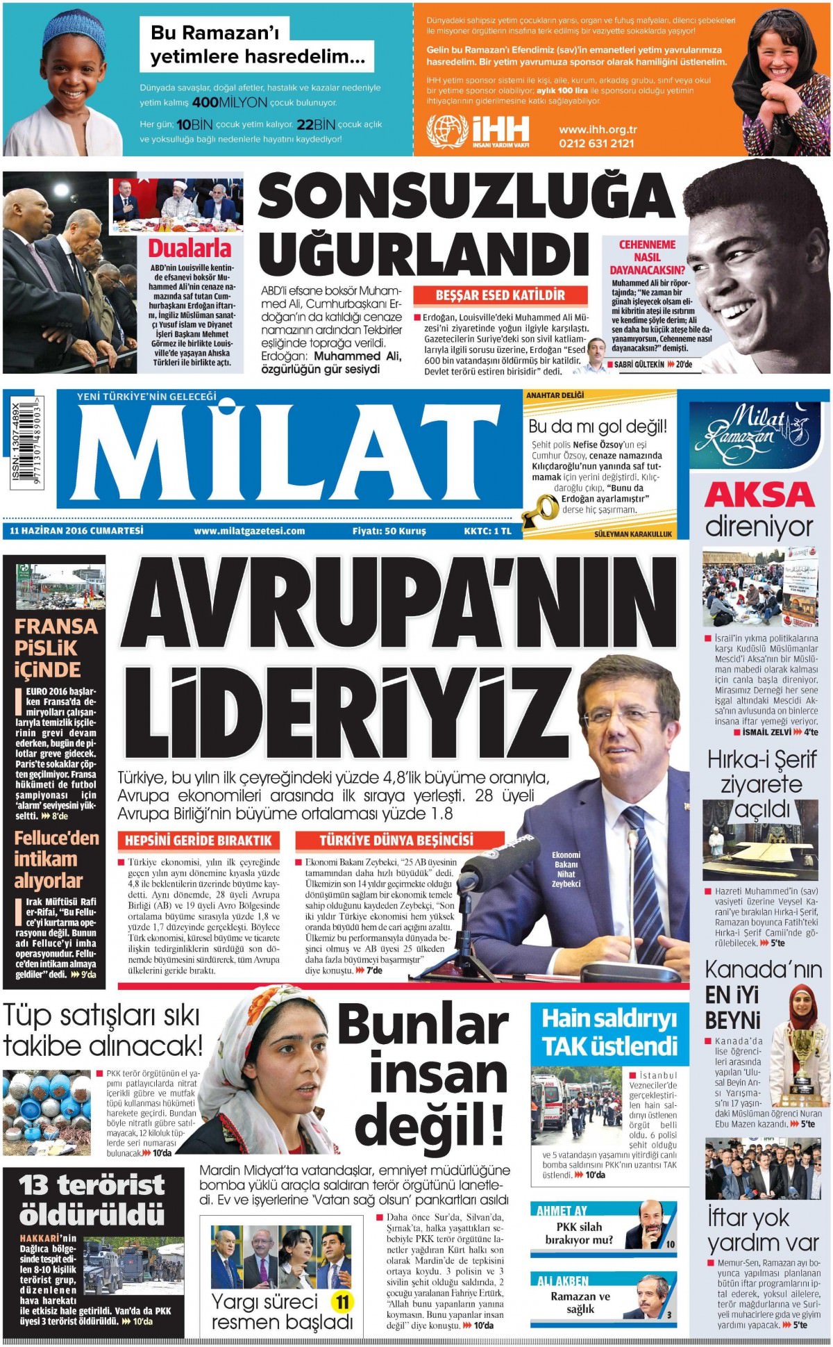 11 Haziran 2016 gazete manşetleri - 505