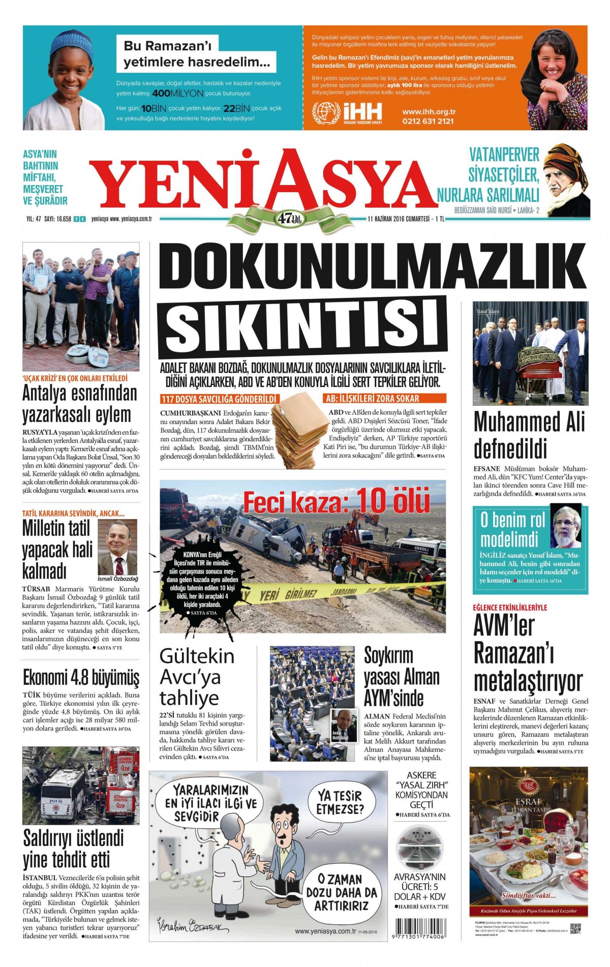 11 Haziran 2016 gazete manşetleri - 764