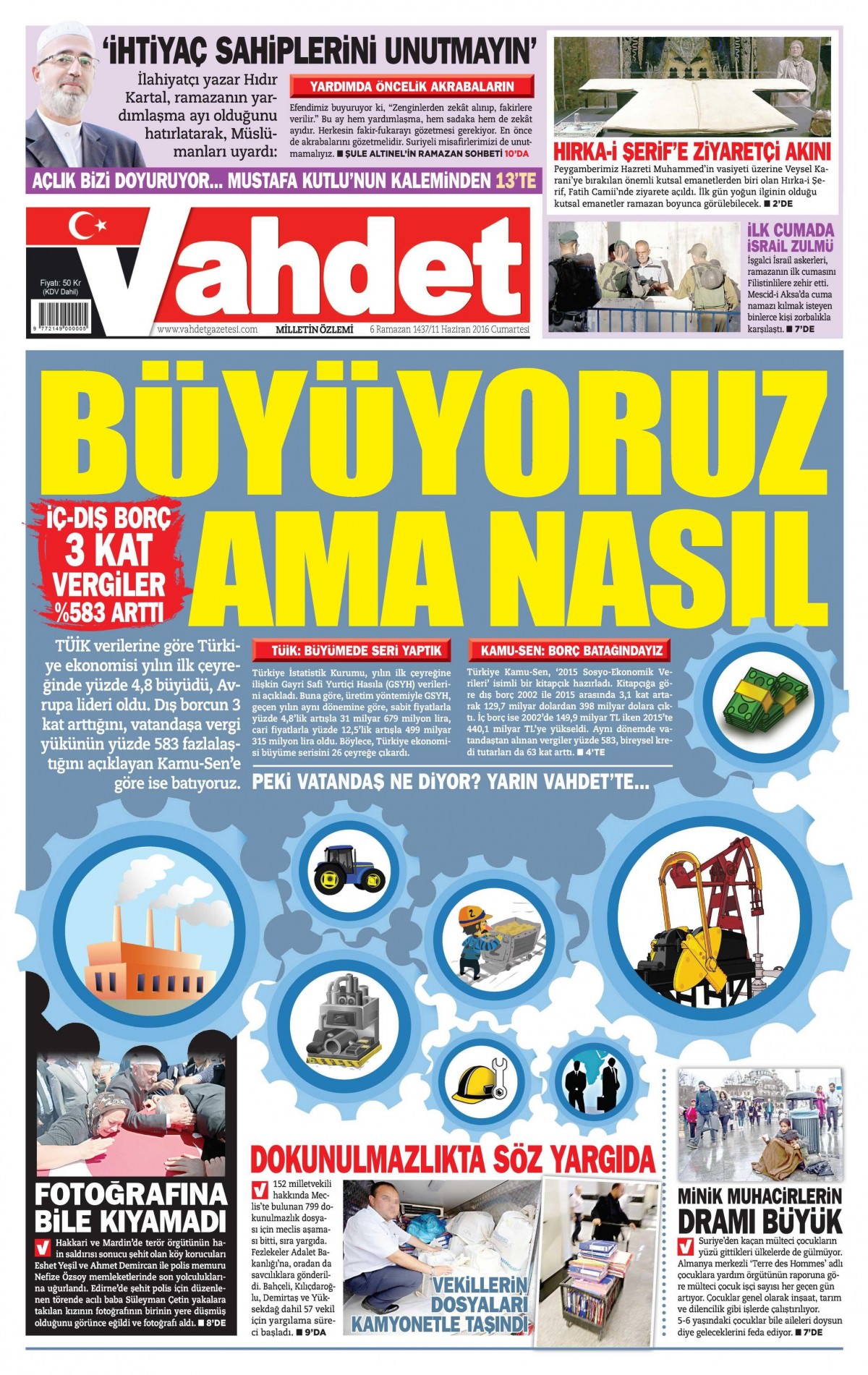 11 Haziran 2016 gazete manşetleri - 633