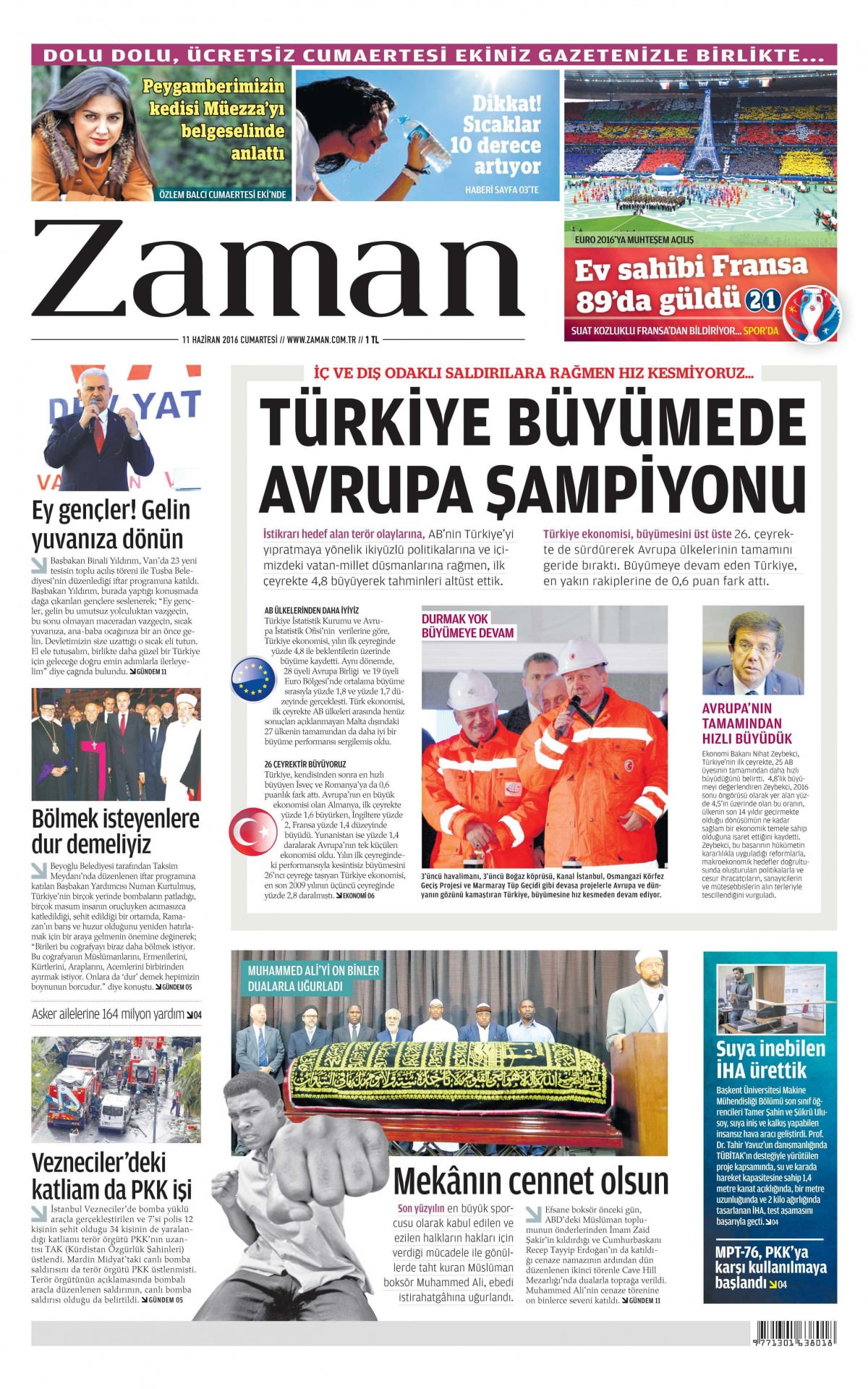 11 Haziran 2016 gazete manşetleri - 761