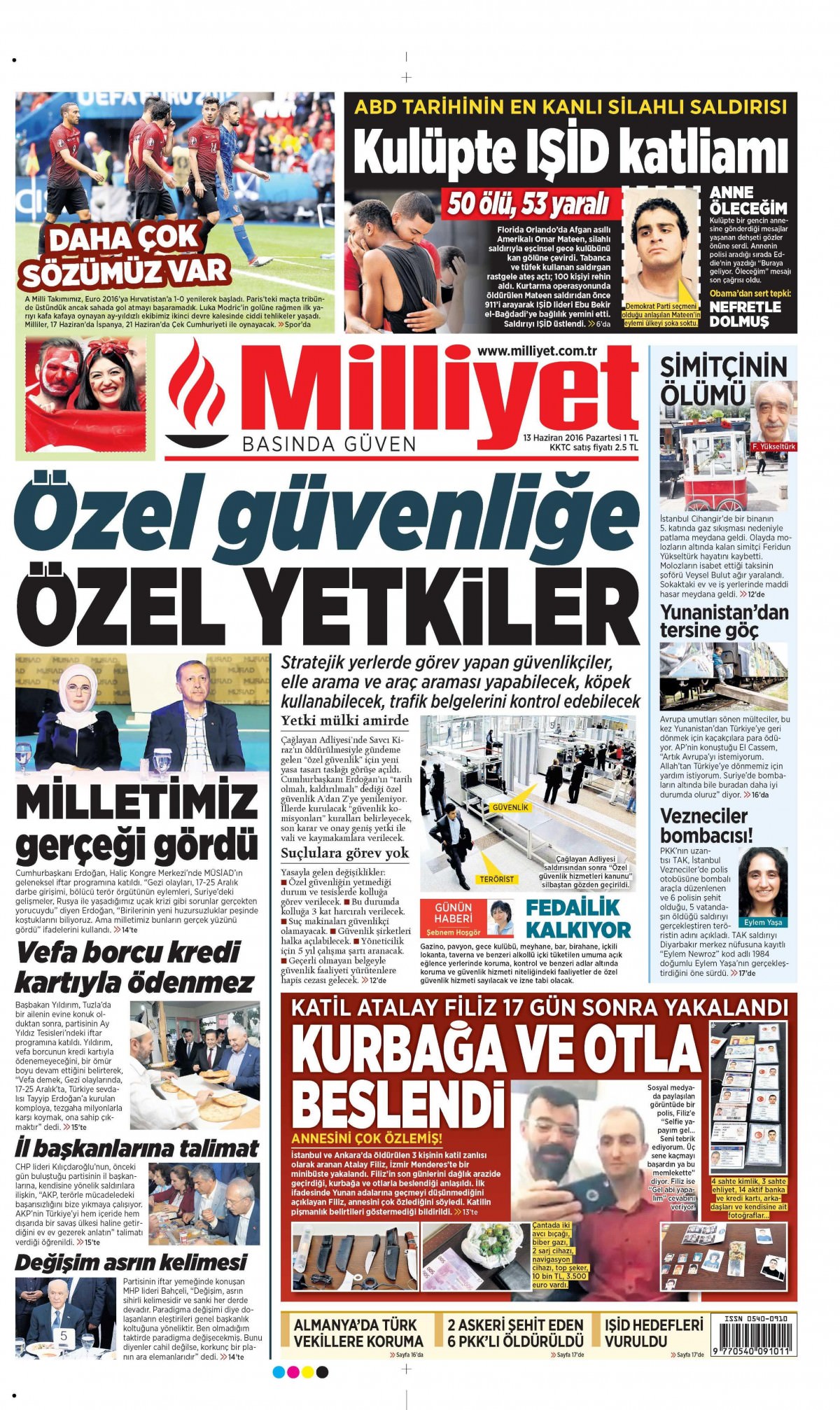 13 Haziran 2016 gazete manşetleri - 21