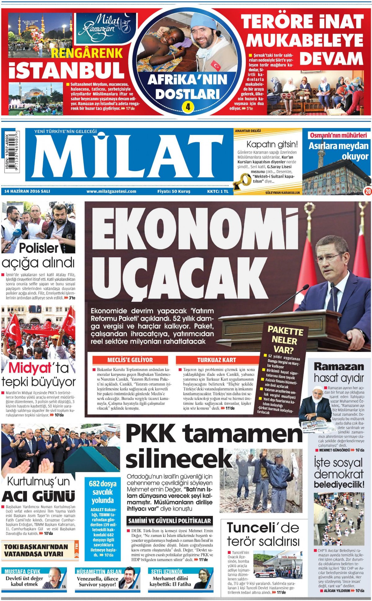 14 Haziran 2016 gazete manşetleri - 4