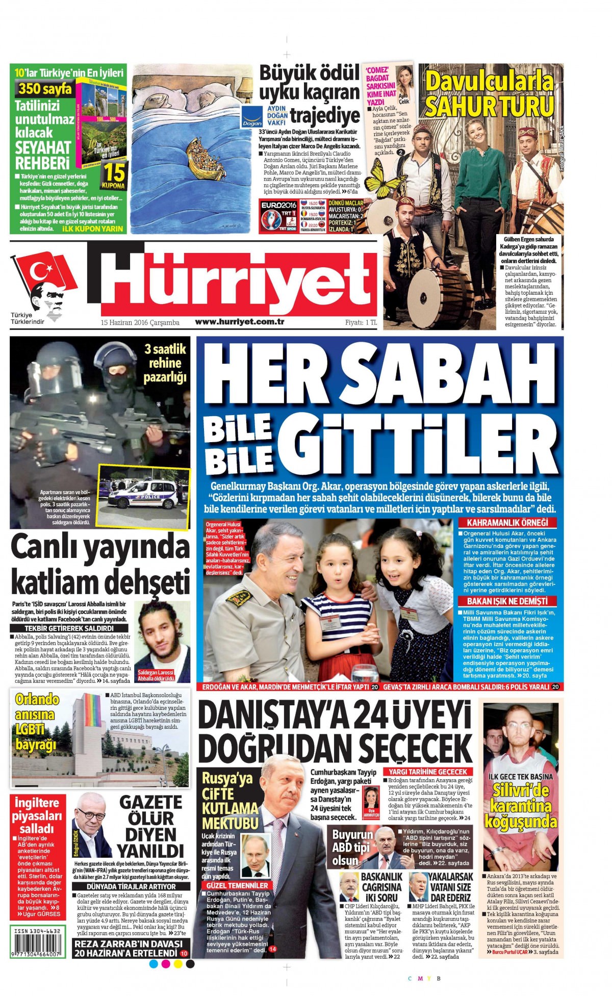 15 Haziran 2016 gazete manşetleri - 766