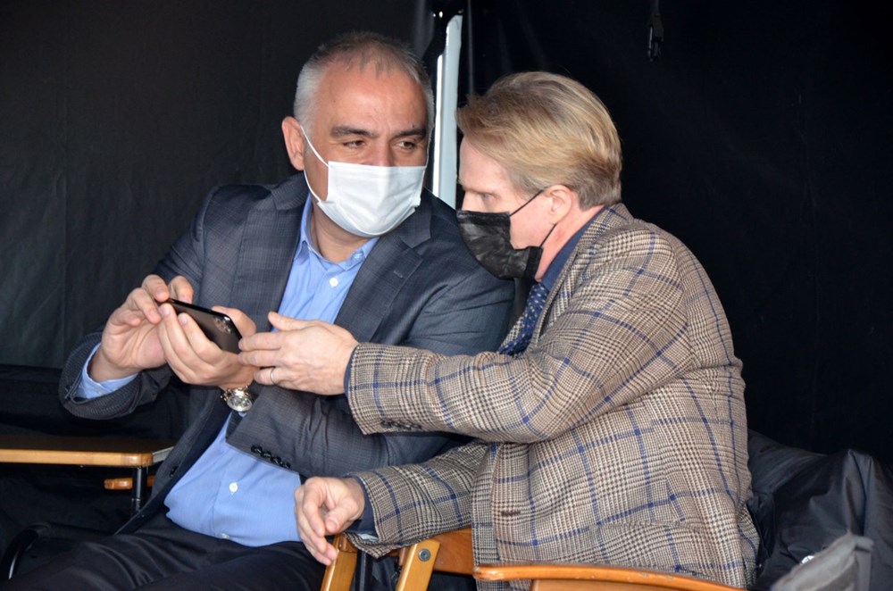 Bakan Mehmet Nuri Ersoy'dan Five Eyes film setine sürpriz ziyaret - 2