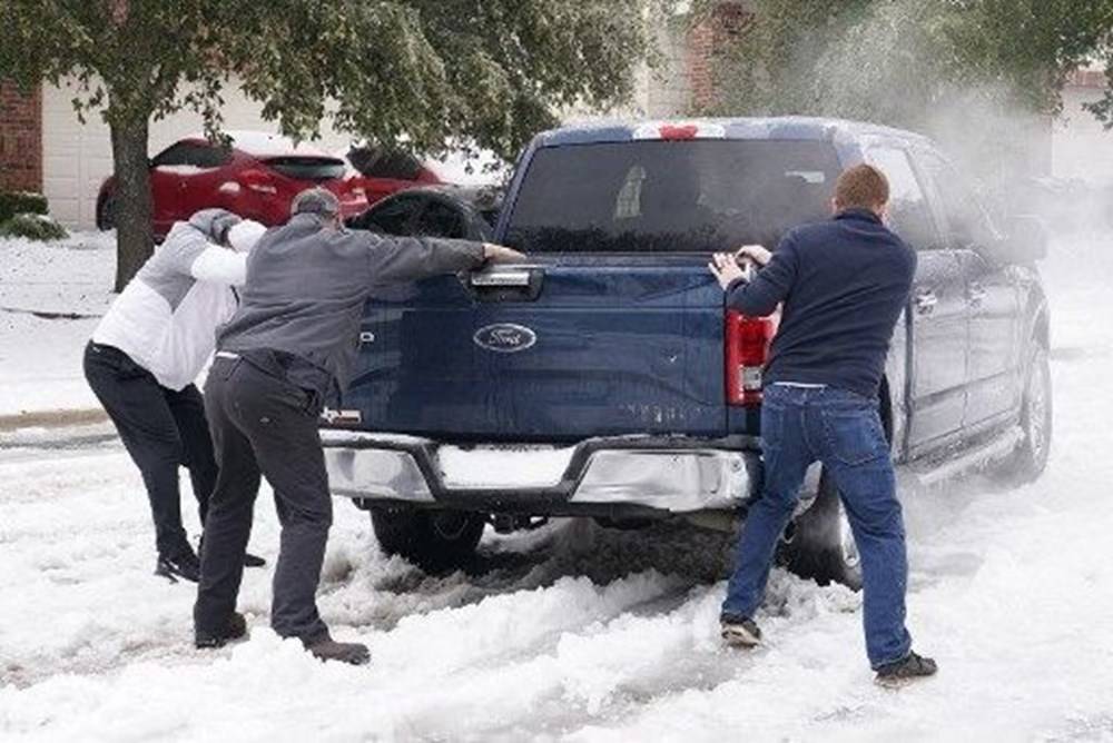 ABD Teksas'ta soğuk havalar hayatı durdurdu - 3