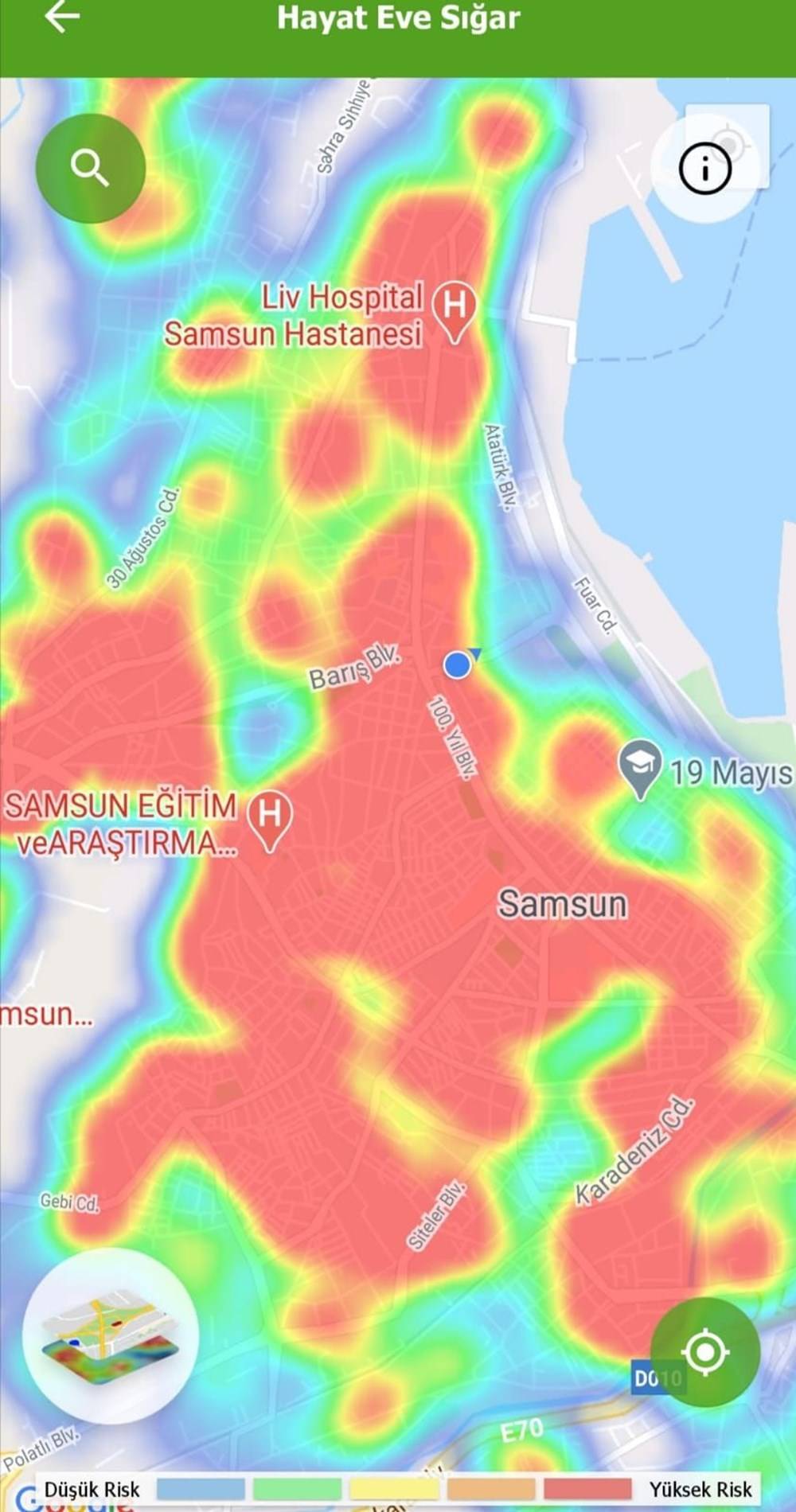 Samsun'da risk haritası iki ay sonra yeniden kırmızı - 1