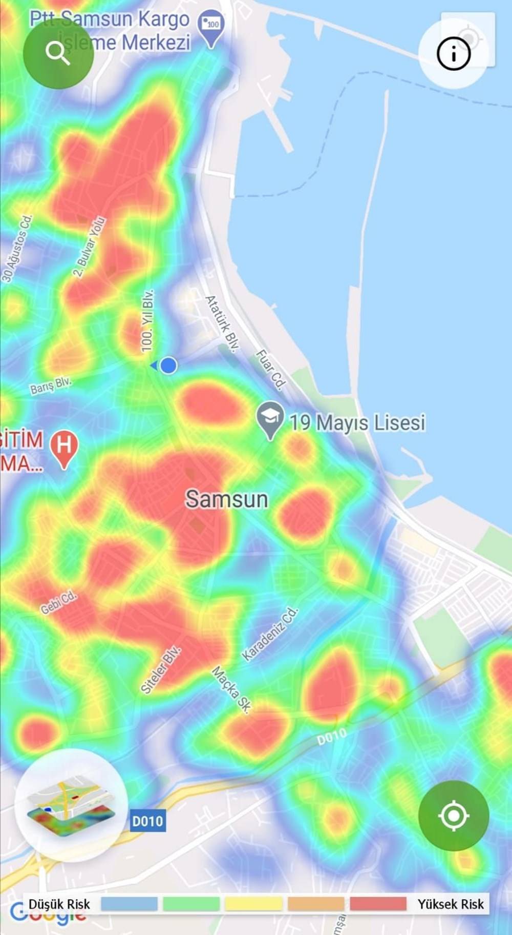 Samsun'da risk haritası iki ay sonra yeniden kırmızı - 84576