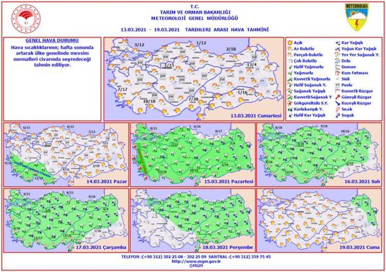 Pazar gününe dikkat… Meteoroloji açıkladı - 7
