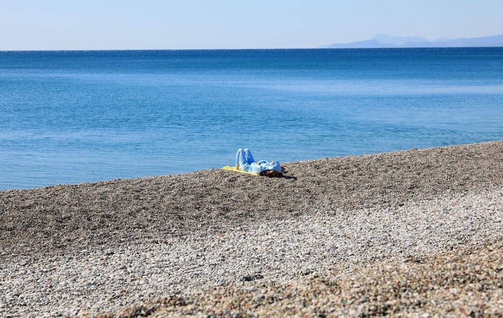 Kısıtlama ve soğuk hava birleşti: Dünyaca ünlü sahil ona kaldı - 2