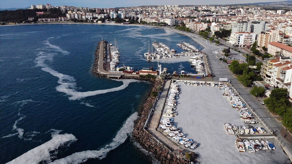 Çanakkale merkezinde kıyılarda müsilaj yoğunluğu oluştu - 1