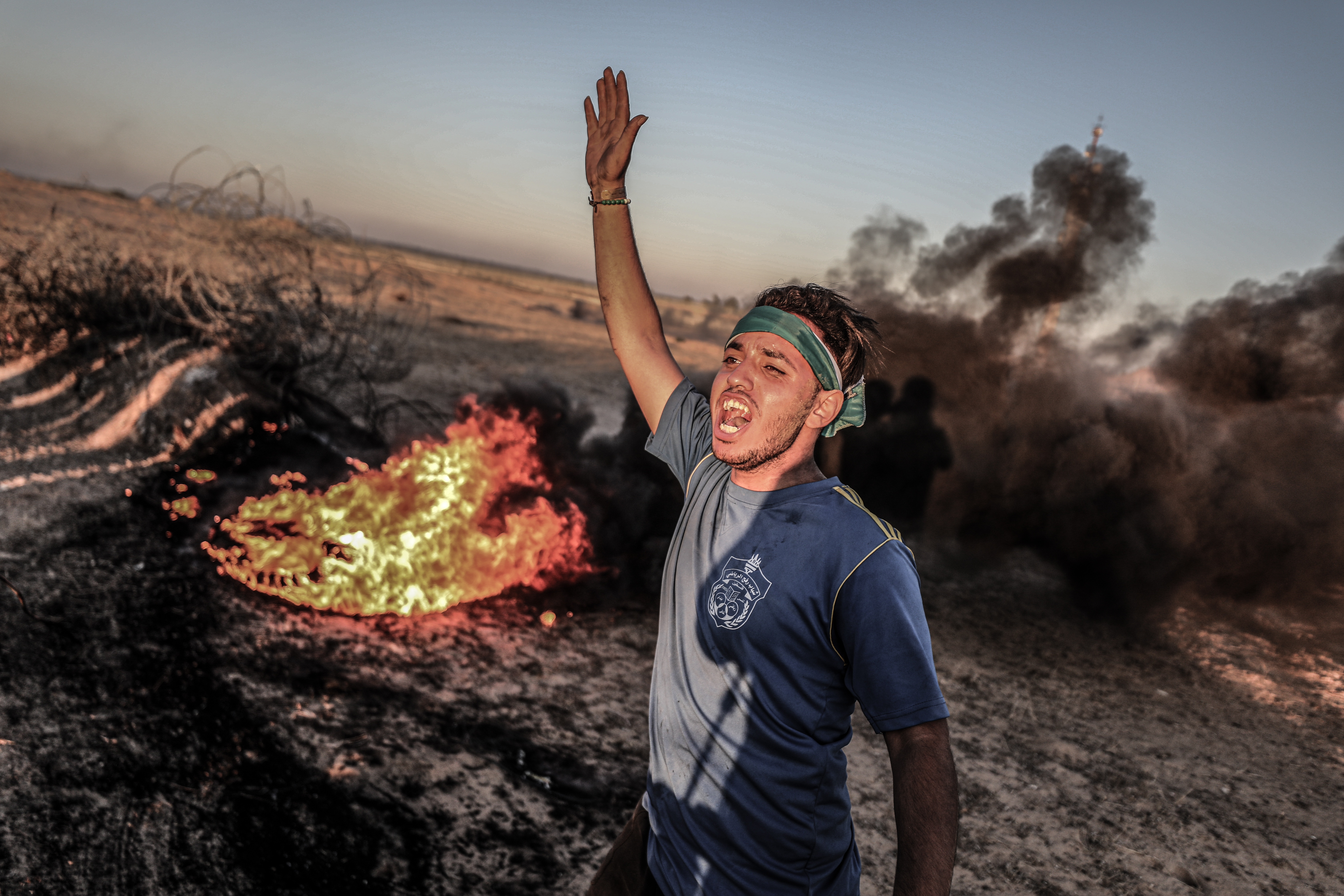 İsrail güçleri 'Bayrak Yürüyüşü'nü protesto eden Filistinlilere ateş açtı - 7