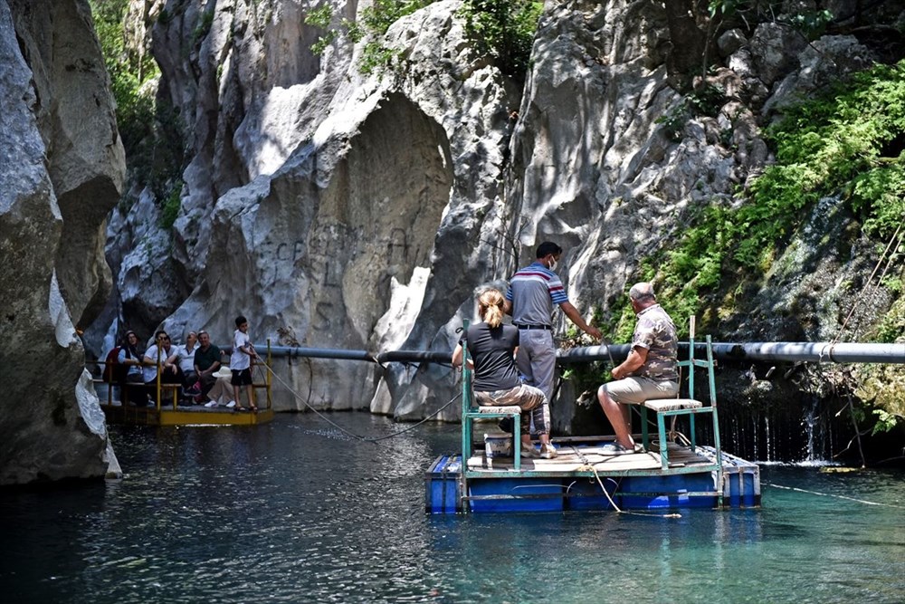 Mersin'de iki dağ arasında sallarla yolculuk yapılıyor: Kisecik Kanyonu - 2