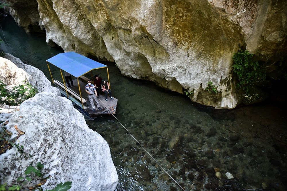 Mersin'de iki dağ arasında sallarla yolculuk yapılıyor: Kisecik Kanyonu - 4