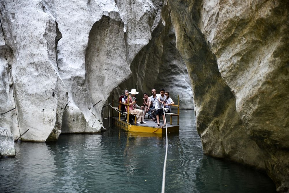 Mersin'de iki dağ arasında sallarla yolculuk yapılıyor: Kisecik Kanyonu - 6