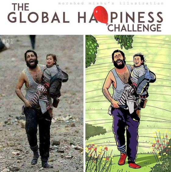 Acı dolu kareleri mutlu anılara dönüştüren Sanatçı Mishu'nun çarpıcı eserleri - 1