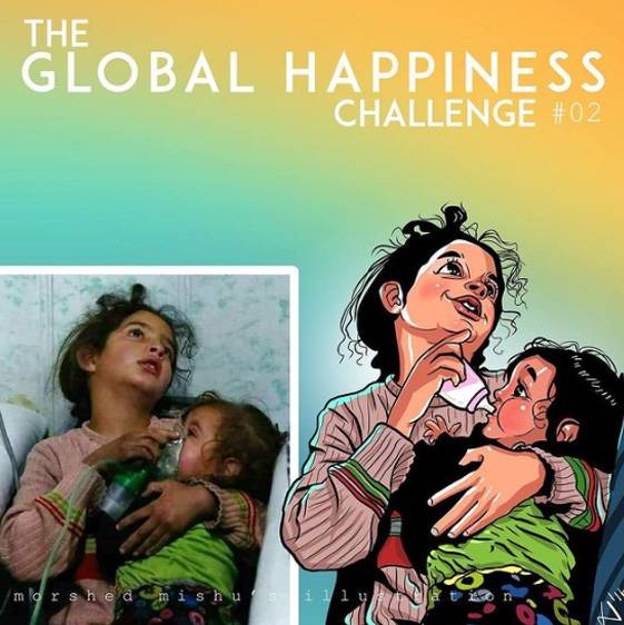 Acı dolu kareleri mutlu anılara dönüştüren Sanatçı Mishu'nun çarpıcı eserleri - 2