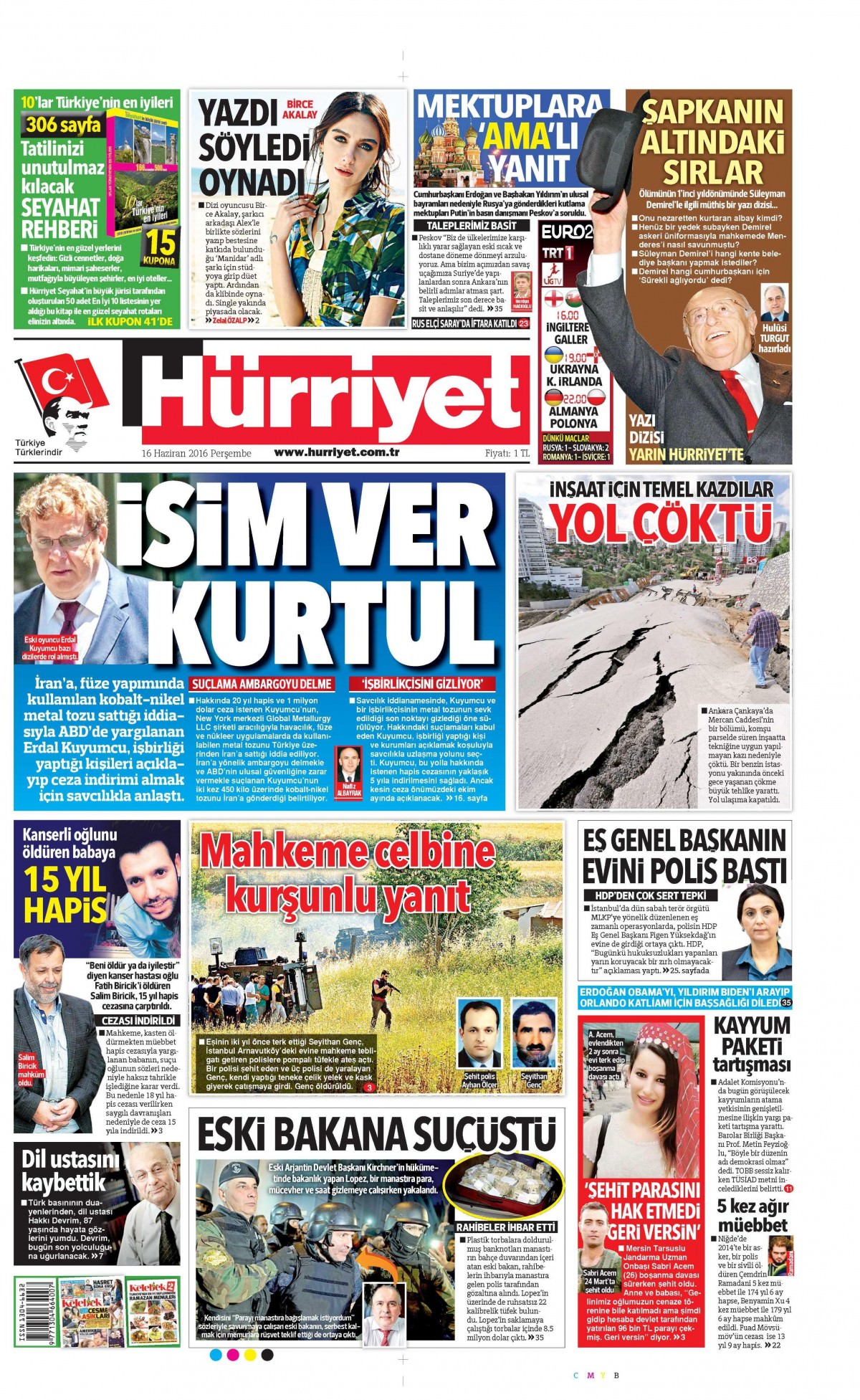 16 Haziran 2016 gazete manşetleri - 26