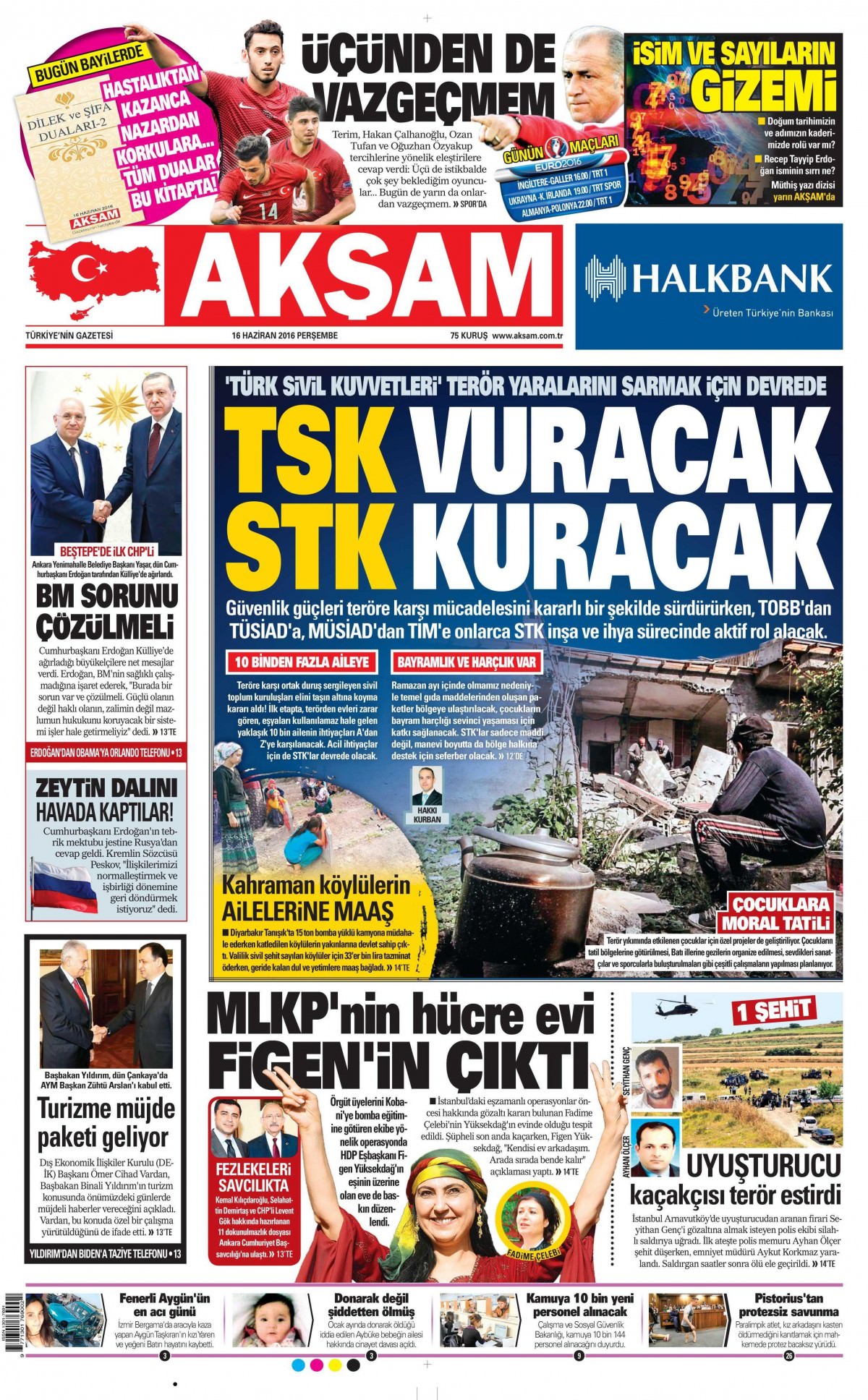 16 Haziran 2016 gazete manşetleri - 27