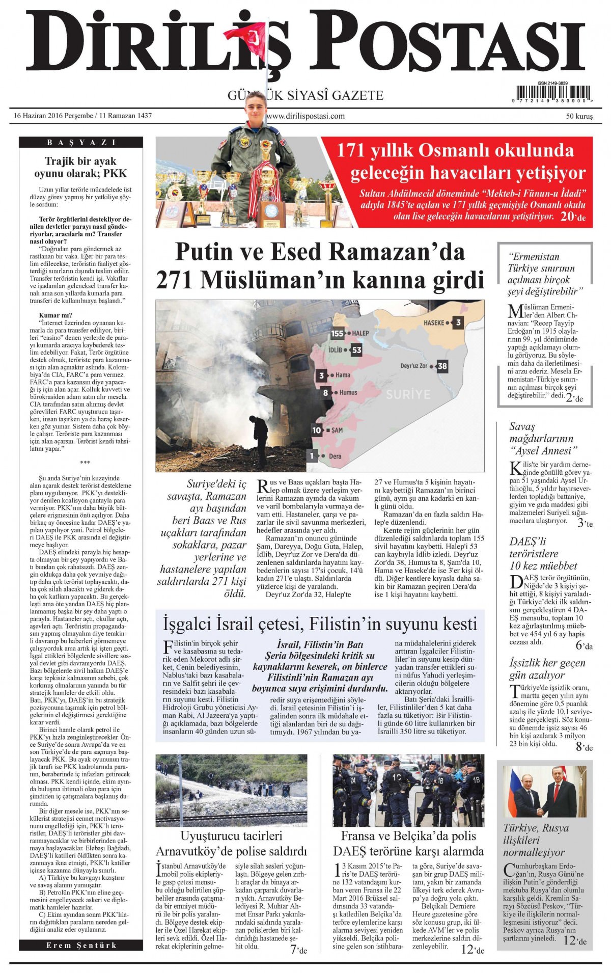 16 Haziran 2016 gazete manşetleri - 17