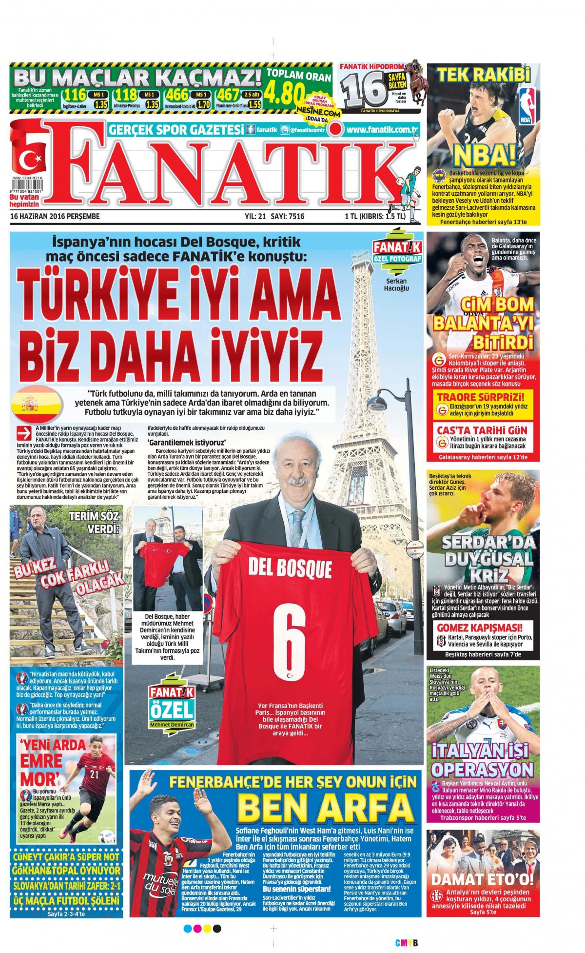 16 Haziran 2016 gazete manşetleri - 25