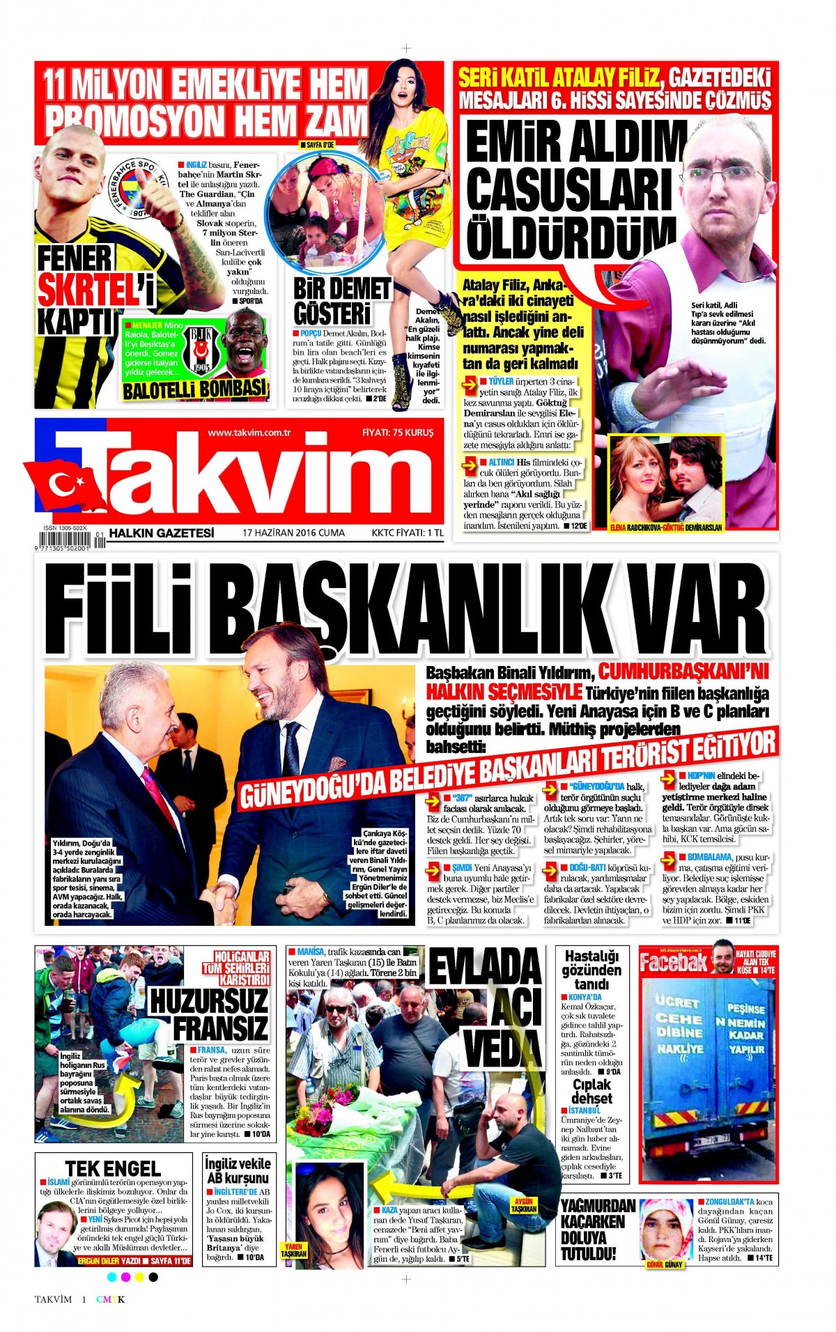 17 Haziran 2016 gazete manşetleri - 27