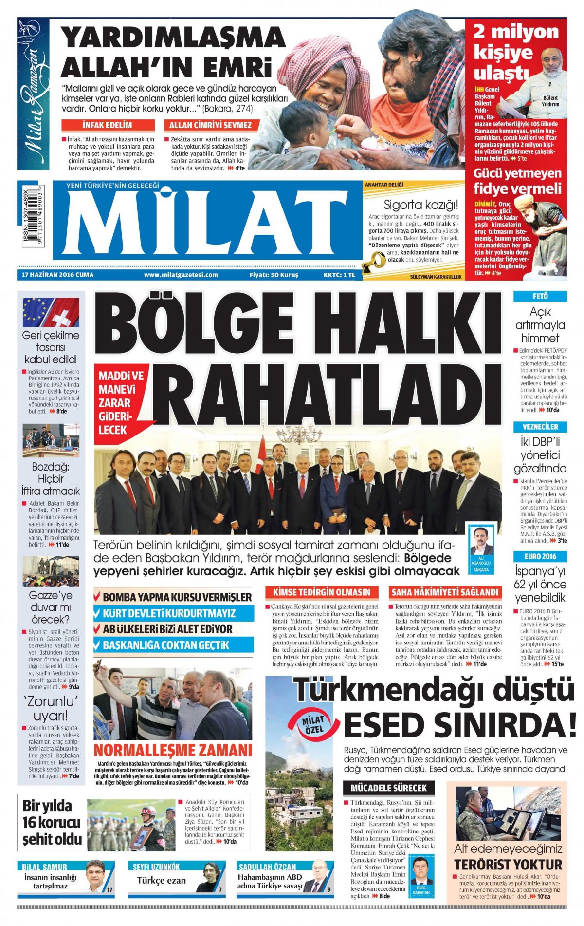 17 Haziran 2016 gazete manşetleri - 20