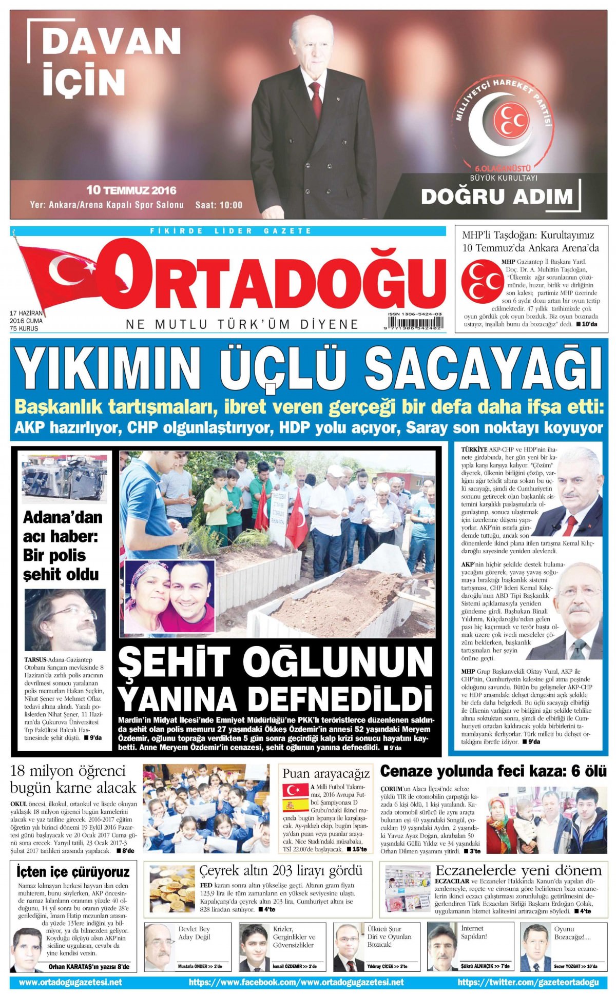 17 Haziran 2016 gazete manşetleri - 24