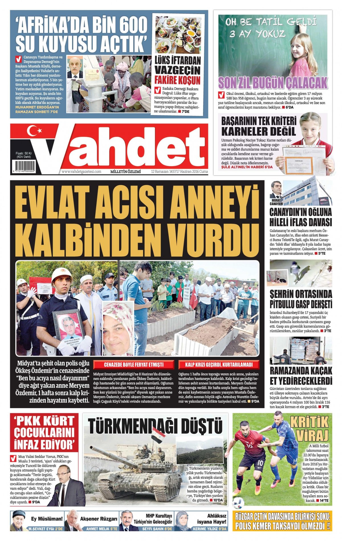 17 Haziran 2016 gazete manşetleri - 4