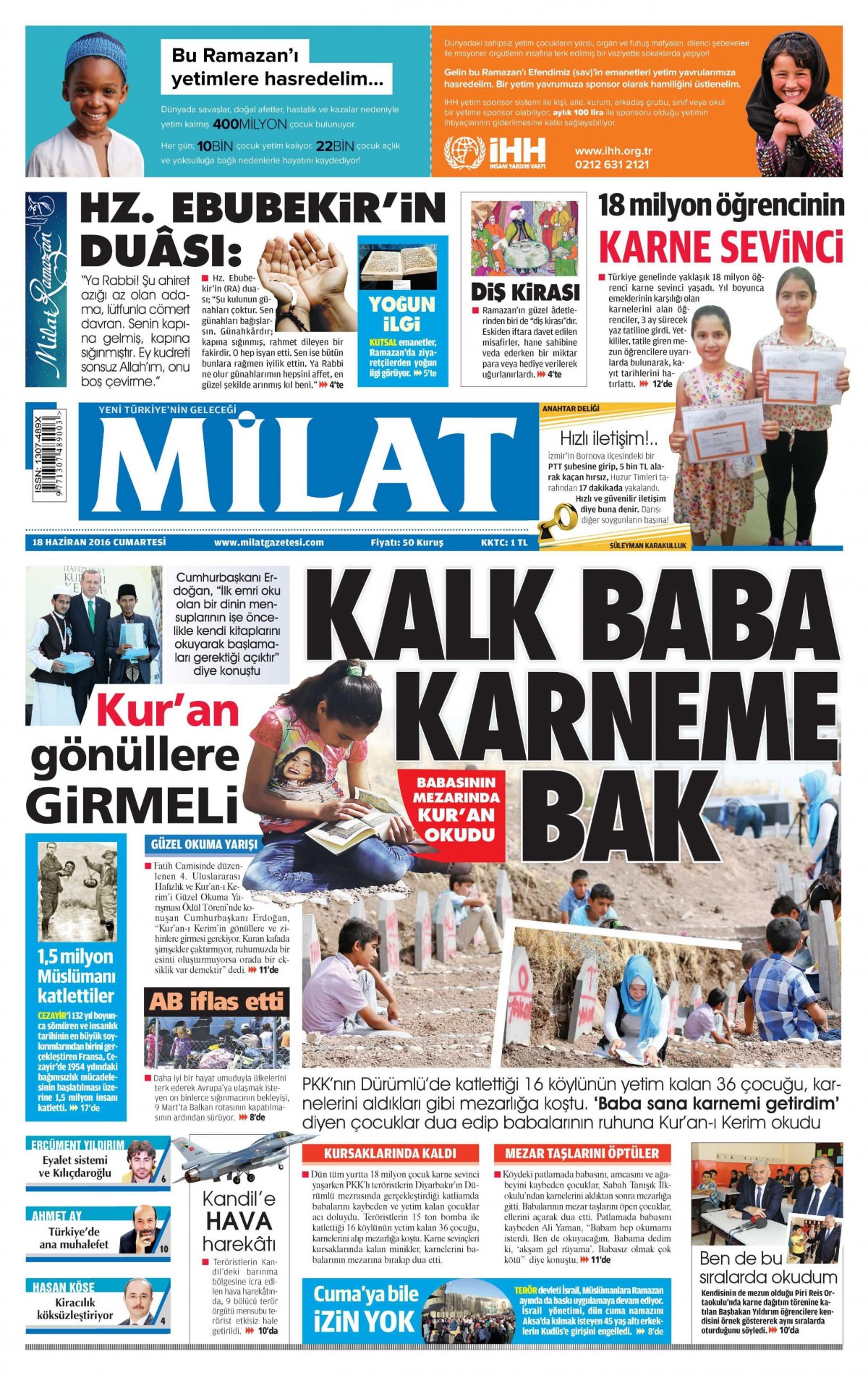 18 Haziran 2016 gazete manşetleri - 22