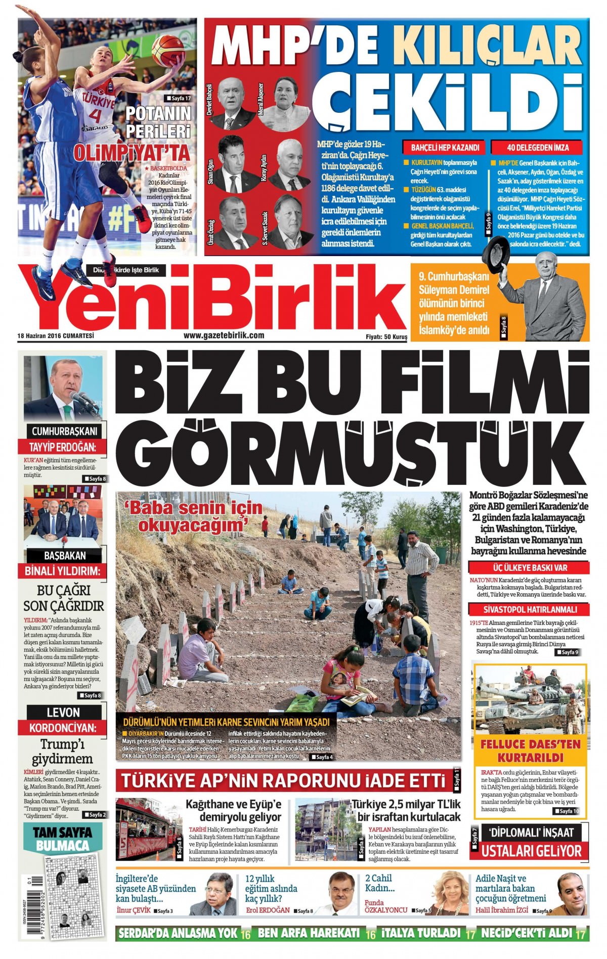 18 Haziran 2016 gazete manşetleri - 6
