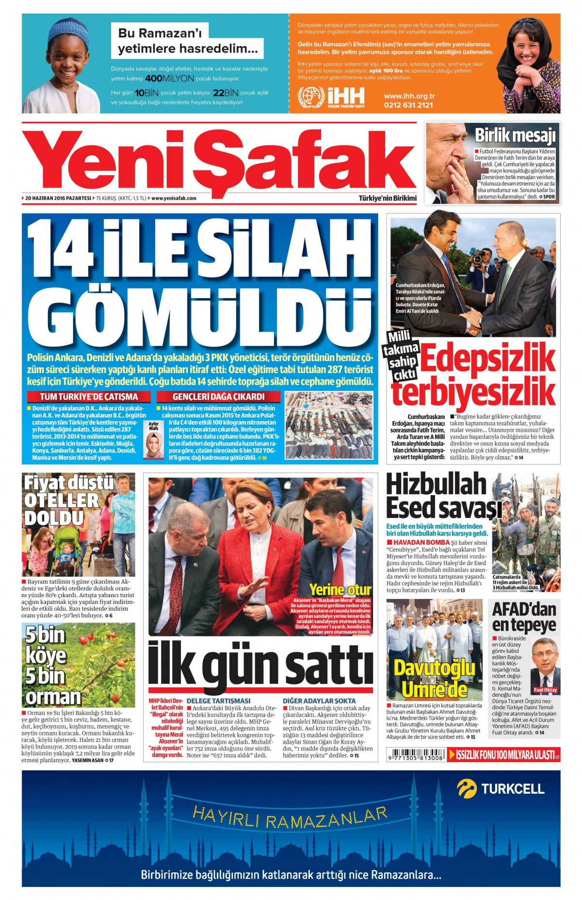 20 Haziran 2016 gazete manşetleri - 725