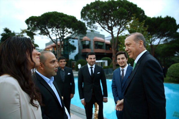 Erdoğan sanatçı ve sporcuları ağırladı - 799