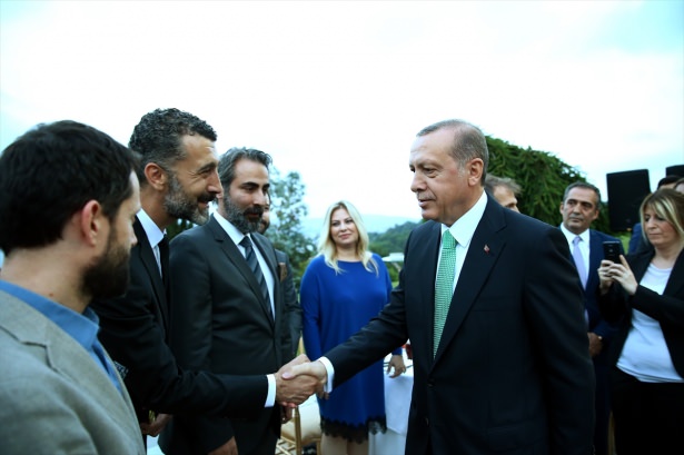 Erdoğan sanatçı ve sporcuları ağırladı - 697