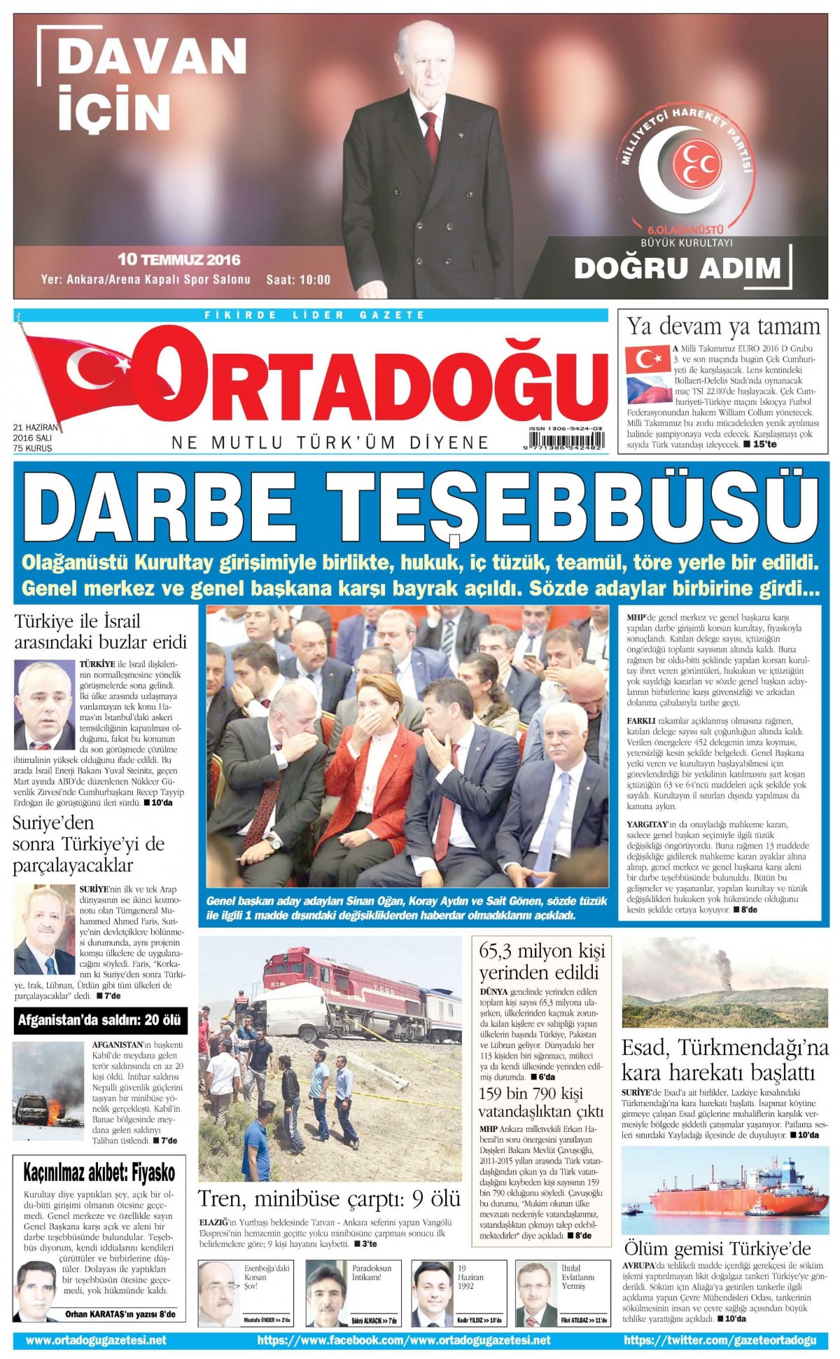 21 Haziran 2016 gazete manşetleri - 515