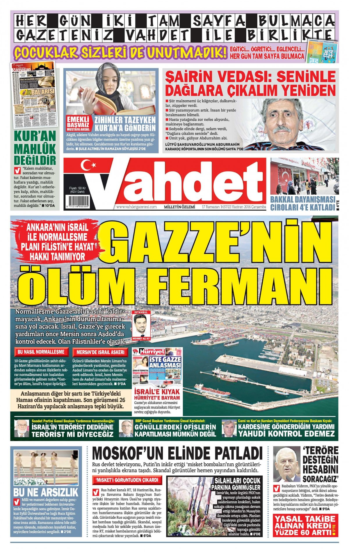 22 Haziran 2016 gazete manşetleri - 832