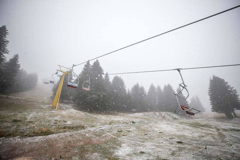 Uludağ ve Kartalkaya'ya mevsimin ilk kar yağışı düştü - 11