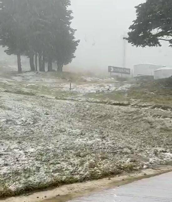 Uludağ ve Kartalkaya'ya mevsimin ilk kar yağışı düştü - 15