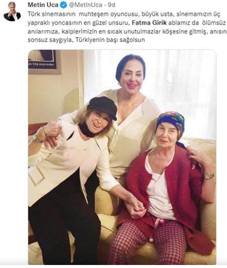 Ünlülerden Fatma Girik'e veda mesajları... - 5