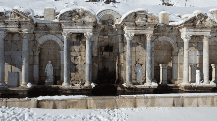 Sagalassos Antik Kenti, kar yağışıyla bembeyaz - 2