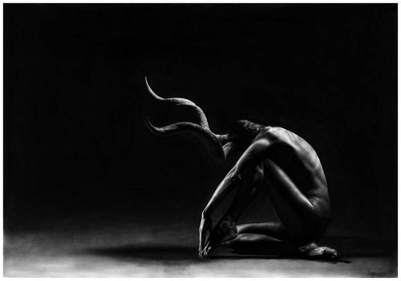 Karakalem ile inanılmaz eserler ortaya çıkarıyor - 1