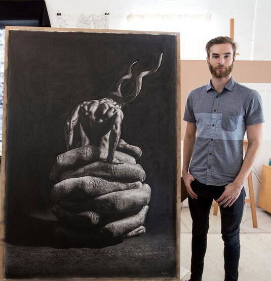 Karakalem ile inanılmaz eserler ortaya çıkarıyor - 9